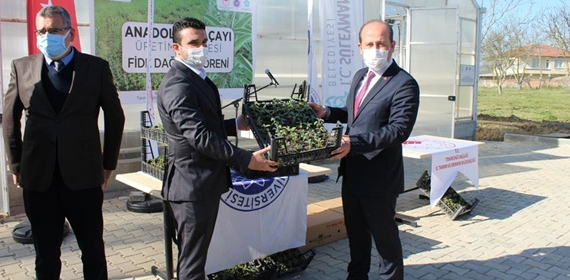 ANADOLU ADAÇAYI FİDE DAĞITIM TÖRENİ YAPILDI