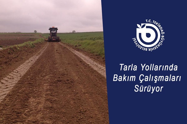 HASAT ÖNCESİNDE TARLA YOLLARINA BAKIM YAPILIYOR