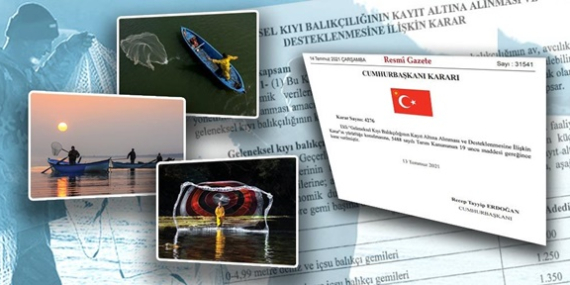KIYI BALIKÇILIĞINA YÖNELİK 2021 VE 2022 YILLARINDA YAPILACAK DESTEKLEMEYE İLİŞKİN USUL VE ESASLAR BELİRLENDİ