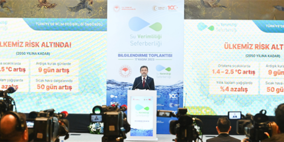 BAKAN YUMAKLI’DAN  “SUYU VERİMLİ KULLANMA” ÇAĞRISI