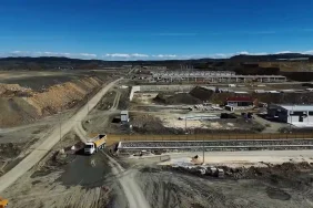 Kastamonu Devrekani Besi Organize Tarım Bölgesi’nde devam eden altyapı çalışmaları ve modern hayvancılık tesis alanı