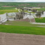 Yozgat’ta taşkın nedeniyle sular altında kalan tarım arazileri