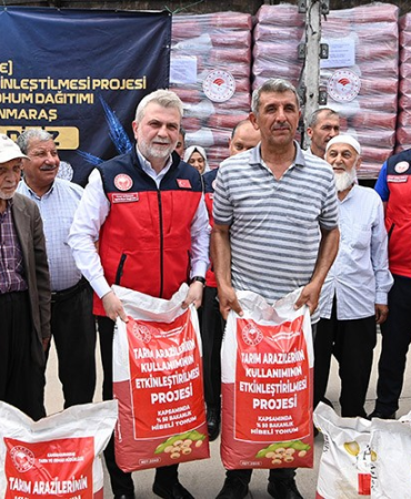 Kahramanmaraş'ta çiftçilere yerli ve milli soya tohumu dağıtımı