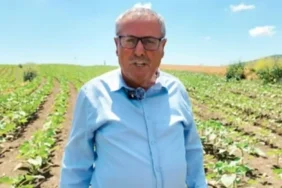 Tekirdağ İl Tarım ve Orman Müdürlüğü ekiplerinin Süleymanpaşa Demirli Mahallesi'nde üretici ziyareti sırasında yaptığı inceleme