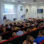 Tekirdağ Namık Kemal Üniversitesi’nde anıza ekim uygulamaları ve sürdürülebilir tarım konulu toplantıdan genel görünüm